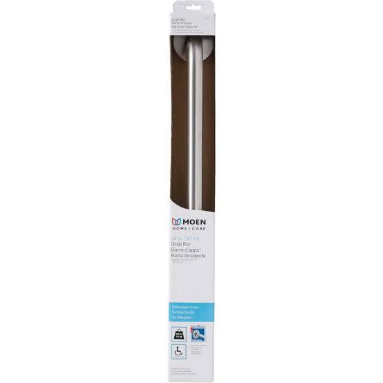Moen Home Care 24 In. Concealed Screw Grab Bar, Stainless 