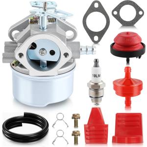 AUTOKAY 640054 640052 Carburetor For Tecumseh HMSK80 HMSK90 8hp 9hp 10hp LH318SA LH358SA for Snow Blower Generator Chipper Shredder 640054 640052 640349 640058 640058A OREGON 50-659 STENS 520-926 Carb