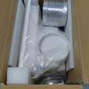 12" Ultra Quiet Bathroom Exhaust Fan with 6500K LED Light, 1.0 Sone 120 CFM, 10x10 Mount, 1500 LM Ceiling Ventilation Fan, Energy Efficient (6500K LED-W)