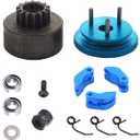 ShareGoo RC 14T Clutch Bell Shoes Bearings Gear Flywheel Assembly Kit Springs Cone Engine Nut Compatible with HPI HSP Traxxas Axial Himoto 1/8 RC 21-28cxp Nitro Engine Car