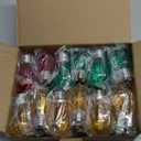 Meconard 24Pack S14 Colored LED String Light Bulbs,1Watt Plastic Shatterproof Waterproof Outdoor Indoor Replacement Bulbs for Home Decor, E26 Medium Base, Multi-Color: Red/Green/Blue/Orange