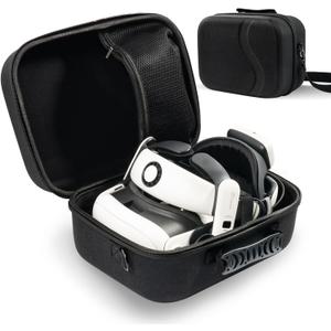 Carrying Case for Meta Quest 3, Travel Bag Compatible with BOBOVR S3 Pro Battery Head Strap, Controllers and Other Accessories, Hard Shell Case and Superior Protection for Oculus Quest 3 (Black)