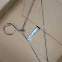 Radiation Lead Apron Hangers, Chrome, Heavy Duty Silver Metal Hanger ATTENUTECH Metal Hanger (Closed)