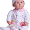 JC Toys 20-inch La Baby Soft Body Doll | Washable | Gift Set includes Magic Milk Bottle & Pacifier | Removable Pink Outfit | Perfect for Toddlers and Kids Ages 2+