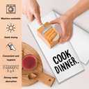 Cook Dinner Funny Kitchen Towels 2 Pack, Cute New House Gift for Hostess, Mother's Day Birthday Housewarming Gift for Mom, Auntie, Friends