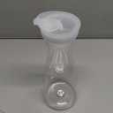 34oz Juice Bottle, Acrylic Transparent Water Carafe with Flip Top Lid, Hot Cold Juice Pitcher for Water, Beverage(1000ML)