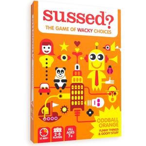 SUSSED The Wacky What Would You Do? Family Card Game - Fun & Easy for Kids - Travel Game, Road Trip Essential & Car Activity - Ages 7 & Up - Orange Pack (Oddball Orange (Silly Goofy Stuff Theme))