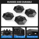 4PCS Wheel Caps for Tesla Cybertruck 2024 2025, Removable ABS Wheel Center Caps Compatiable with Tesla Cybertruck Accessories 2024 2025 (black)