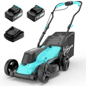Amazon.com : (2025 Model) YARDCARE 36V Brushless Cordless Lawn Mower with 2X4.0Ah Batteries, LED Display Screen, Electric Lawnmower with 5-Position Height Adjustment, 8 Gallon Grass Bag, Charger : Patio, Lawn & Garden