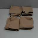 MIULEE Beige Linen Pillow Covers Pack of 4 Decorative Natural Solid Throw Pillow Covers Soft Accent Boho Farmhouse Couch Pillowcases Modern Spring Home Decors for Living Room Bed Sofa 24x24 Inch