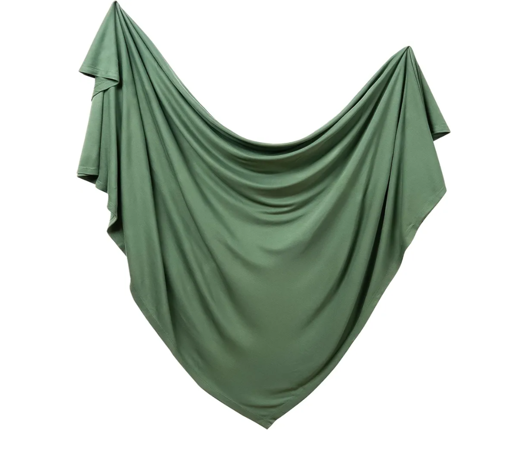 Angel Dear Swaddle Blanket Deep Grass Green Size 45X45