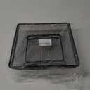 Gray Bunny Bird & Squirrel Feeder Tray 11x11 Inches, Cardinal, Blue Jay, Crow, Wild Large Bird Feeders for Outdoors, Outside Free Standing Metal Hopper Bowl Feeding Platform