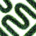 50 Ft Christmas Tree Frost Tip Glitter Tinsel Garland Snowy Metallic Hoilday Streamers Christmas Tree Wreath Shiny Decoration for Xmas Party Indoor Outdoor Home Hanging Decor (Deep Green)