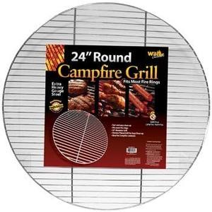 Round Campfire Grill Grid for Fire Rings 24-inch