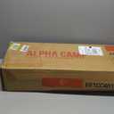 ALPHA CAMP Oversized Camping Folding Chair, Heavy Duty Support 450 LBS Steel Frame Collapsible Padded Arm Chair with Cup Holder Quad Lumbar Back, Portable for Outdoor