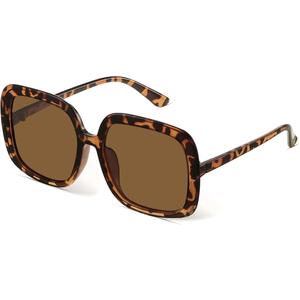 miyya Oversized Polarized Sunglasses Women, Trendy Retro Sun Glasses for Women 2025, Oversized Shades 2 Pack