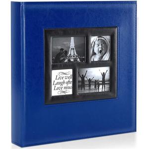 Ywlake Photo Album 4x6 600 Pockets Photos, Extra Large Capacity Family Wedding Picture Albums Holds 600 Horizontal and Vertical Photos Blue