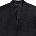 HAZELAND Boys Formal Blazer Suits Jacket (Black), Size: 16-17