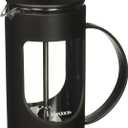 BonJour Coffee Unbreakable Plastic French Press, 12.7-Ounce, Ami-Matin, Black