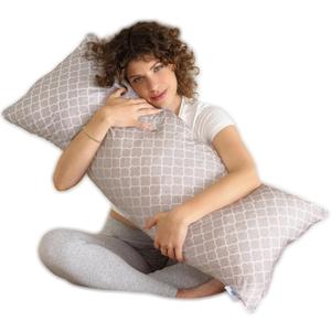 Pharmedoc Body Pillow, Pregnancy Pillow, Side Sleeper Pillow, Body Pillow for Adults, Memory Foam Pillow, Arabesque