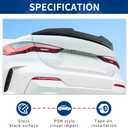 Rear Trunk Spoiler Compatible with 4 Series (G82 G22 Coupe 2021-2025, Gloss Black)