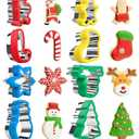 Christmas Cookie Cutters 8-Pc, Holiday Biscuit Cutters with Comfort Grip, Baking Cutter Molds, Holiday Decorative Party Supplies (Christmas-8Pcs)