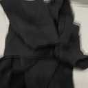 Women's Fleeced Performance Jacket - Full-Zip Stand-Up Collar, Warm Fleece for Winter Daily Wear (Black, L)