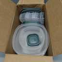 Rubbermaid Easy Find Lids Food Storage Containers, Blue Spruce, 26 Piece Set