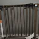 Cumbor 36.6-64" Extra Wide Baby Gate for Stairs, Dog Gates for Doorways, Auto-Close Pet Gate Indoor, Pressure Mounted Walk Through Safety Child Gate for Kids Toddler, Tall Pet Puppy Fence Gate, Brown