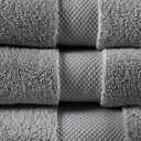 Madison Park Signature Splendor Luxury 100% Cotton Bathroom Towel Set - Soft, Plush 1000 GSM Heavyweight Hotel Quality, Zero Twist, Highly Absorbent, Quick Dry, Multi Sizes, Charcoal 6 Piece