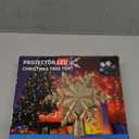 DG-Direct Christmas Tree Topper Lighted with Golden Snowflake Projector, Led Rotating Magic Snowflake, 3D Hollow Glitter Lighted Gold Snow Tree Topper for Christmas Tree Decorations