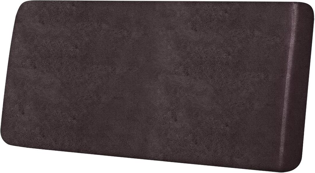 ANARACHON Leather Look Couch Cushion Covers Sofa Seat Slipcovers Sets Couches Furniture Protector for Sectional Armchair Loveseat Pets Kids Stretch Spandex Fabric (1 Cushion Loveseat, Chocolate)