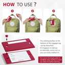 2Pack Sodsay Silicone Luggage Tags for Suitcases,4 Pack TSA Approved,Privacy Protection,Cute Travel Tags for Luggage,Travel Essentials,Luggage Identifiers