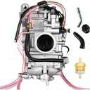 PUCKY Carburetor for YAMAHA YZ400F 1998-1999,YZ426F 2001-2002,YZ450F 2003-2009 WR400F 1998-2000 WR426F 2001-2002 WR450F 2003-2011 Replace for KEIHIN Flat side FCR40 FCR 40mm