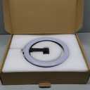 Ring Light with Stand for Desk,Adjustable Overhead Phone Mount with 10" Ring Light Tripod for iPhone,Phone Tripod with Light and Remote Phones Holder for Video Recording,Live Stream,Cooking Video