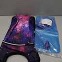 Rave Hydration Pack, Hydration Backpack with 2L Hydration Bladder, Festival Essential Water Backpack for Hiking, Running, Cycling, and Music Festivals (Purple Starry)