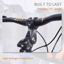 Adjustable Bike Stem 28.6 * 31.8 60 Degree 85/100/120mm Bicycle Stem Riser for HandlebarBlack Aluminum Alloy