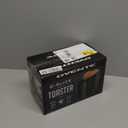 OVENTE Electric Toaster Machine with 6-Shade Browning Selector Setting, Compact Design and Removable Crumb Tray, 700W Power Perfect for Toasting Bread, Thin Bagels and Waffles (Black)