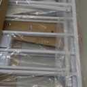 78" Extra Wide Baby Gate, Dog Gates Indoor for Doorways Stairs, Essential Safety Gate for Child, Hardware Mounted Adjustable Pet Gate with Anti-Trip Pedal, 28'' Tall 3 Metal Panels White