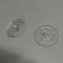 SnowTing 10 PCS Mini Floating Aquarium Plant Holder, Clear Plastic Round Simple Style Fish Tank Fixing Ring for Small & Single Flower Water Plants (OD 2.76'' and 2'')