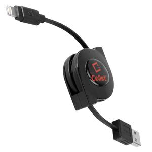 Retractable Lightning iPhone Cable, Charging Cord Compatible with Apple iPhone 14 Pro Max Plus mini 13 12 11 Xs Xr X SE 8 7 6 5 iPad Pro Air Mini 6 iPod Touch, Nano (MFI Certified) (Lighting Black)
