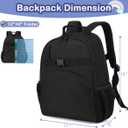 FlowFly Kids Backpack for Toddler Boys Girls, Simple Lightweight Bookbag for Daycare Kindergarten Elementary School Travel, Small Modern Bag (Medium 15'', Black)