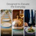 Restaurantware-Pastry Tek 6 x 6 Inch Lace Doilies, 4,000 Decorative Tableware Placemats - Disposable, Round, White Paper Table Doilies, for Birthdays, Or Weddings, Table Decor