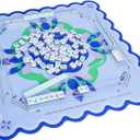 Jongyance Learning Mahjong Mat (31.5x31.5) with Black Carrying Bag, Anti-Slip, Noise-Reducing, Mahjong Table Mat for Mah-jongg,Poker, Board Games, Dominoes, and Card
