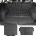 powoq Cargo Mat Compatible with 2023-2025 Mazda CX-5 Trunk Mat TPE Cargo Liner Backrest Trunk Liner Replacement for Mazda CX-5 2023 2024 2025 Accessories (Rear Backrest Mat+Rear Cargo Mat, Compatible with 23-25 CX-5)