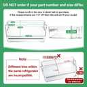 11030671 Door Shelf Bin Compatible with bosch Refrigerator B36CT80SNS B36CD50SNB B36CT81SNS B36CT80SNB Door Bin etc. 11030671 Tray Replacement AP6893782, EAP12729558, PS12729558, ABS13099, PD00069570