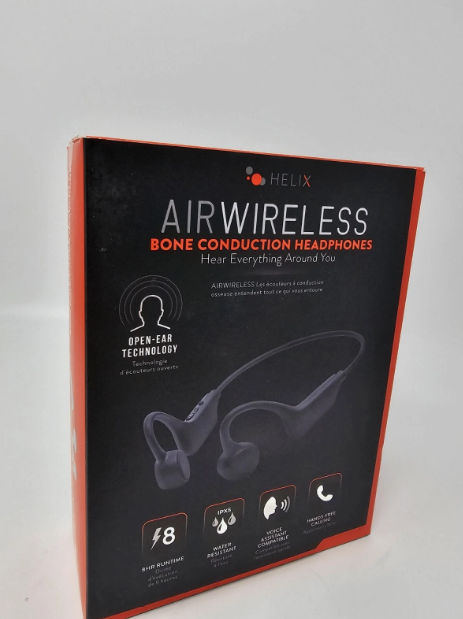 HELIX AIR WIRELESS BONE CONDUCTION HEADPHONES, Black