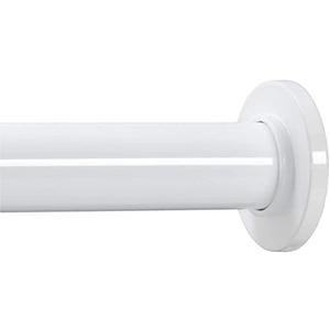 Ivilon Tension Curtain Rod - Spring Tension Rod for Windows or Shower, 36 to 54 Inch. White