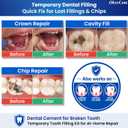 Zinc Oxide Eugenol Dental Cement Kit – Instant Tooth Repair, Cap, Crown & Bridge Filling | Ultra Strong & Pulp-Soothing Formula | Long Lasting - Easy Mix-and-Use Dental Adhesive for DIY, Home & Clinic