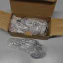 Dseap Cast Iron Wall Hooks L=5, Heavy Duty Coat Hooks, Rustic Vintage Farmhouse Hook for Hanging Winter Coats Jackets Towels Hats Bags Plants, Silver, Pack of 5 (VintageBold)